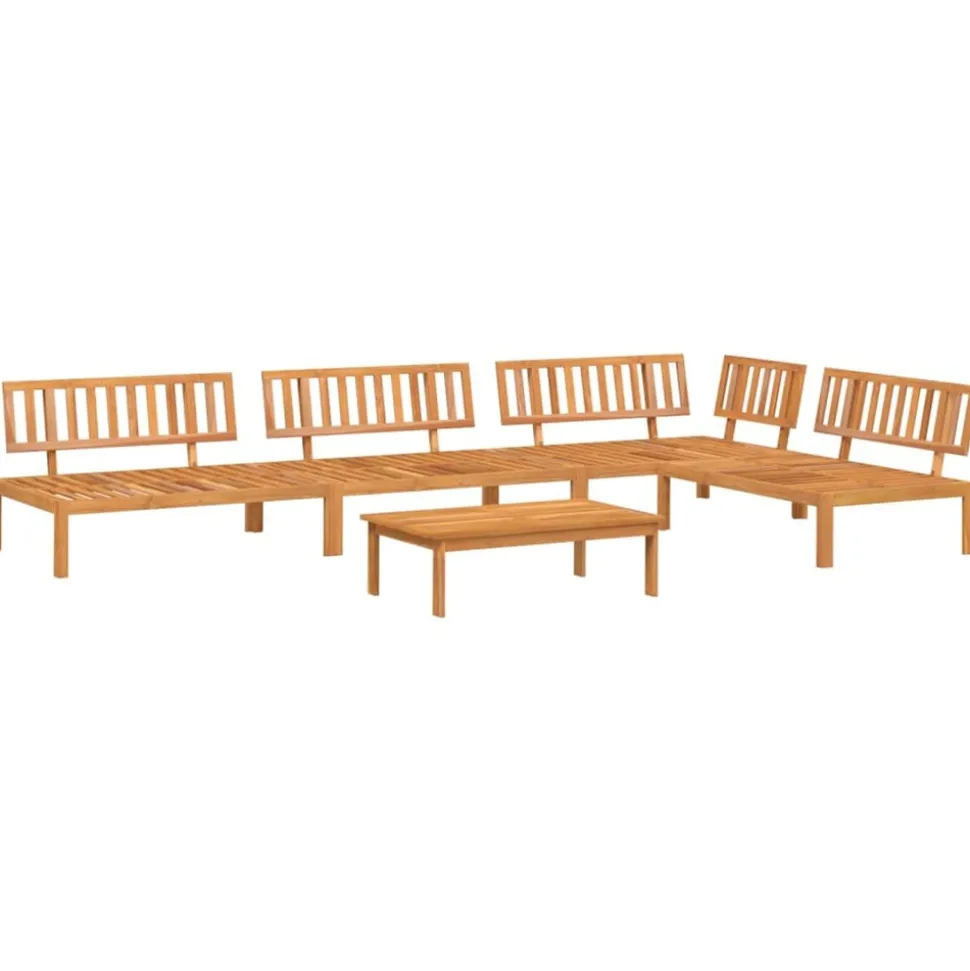 MAISON EXCLUSIVE - Salon palette de jardin 5 pcs bois d'acacia massif