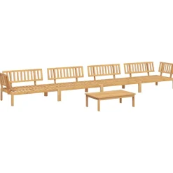 MAISON EXCLUSIVE - Salon palette de jardin 5 pcs bois d'acacia massif