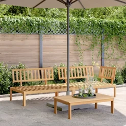 MAISON EXCLUSIVE - Salon palette de jardin 3 pcs bois d'acacia massif
