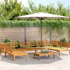 MAISON EXCLUSIVE - Salon palette de jardin 6 pcs bois d'acacia massif