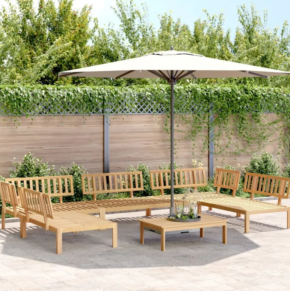 MAISON EXCLUSIVE - Salon palette de jardin 6 pcs bois d'acacia massif