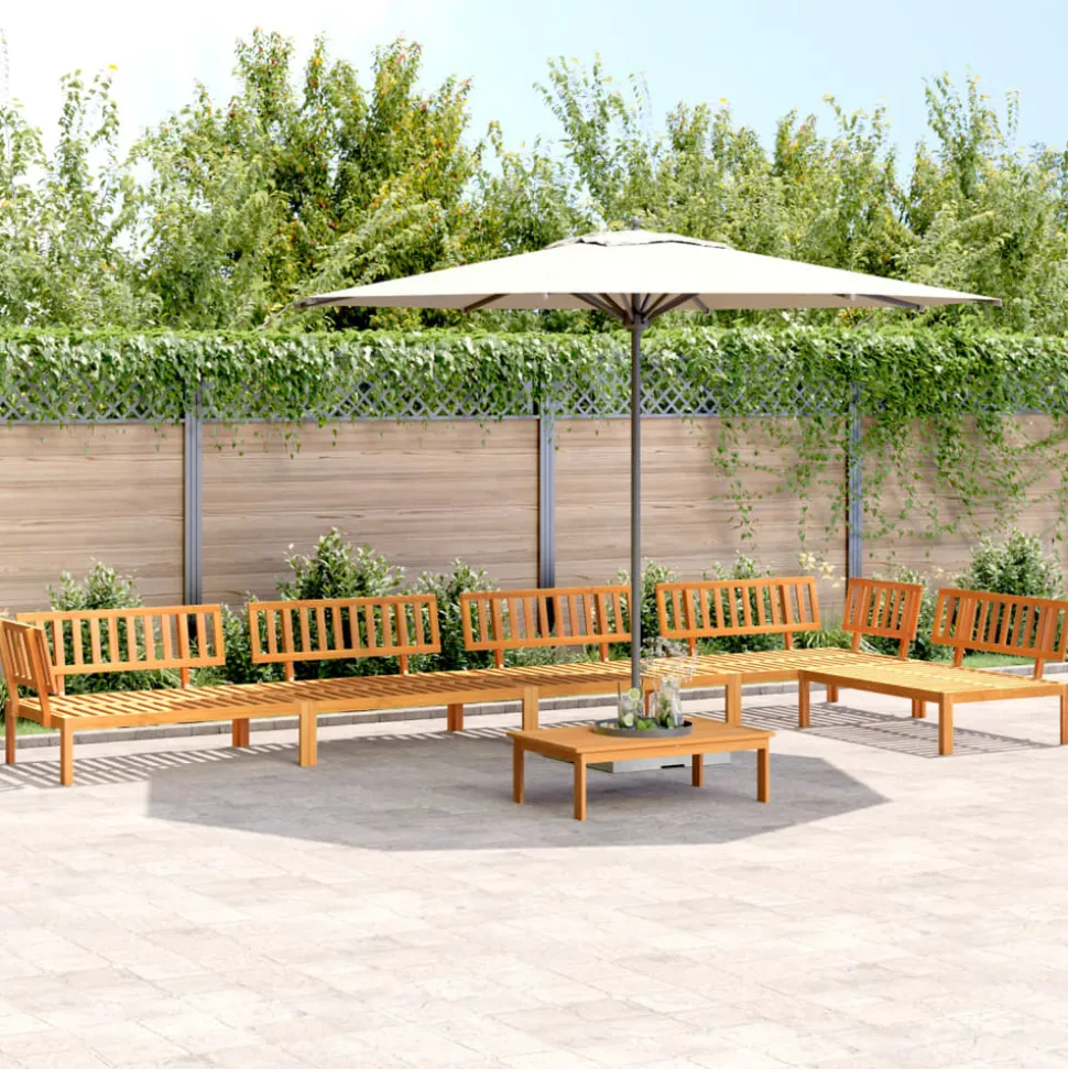 MAISON EXCLUSIVE - Salon palette de jardin 6 pcs bois d'acacia massif