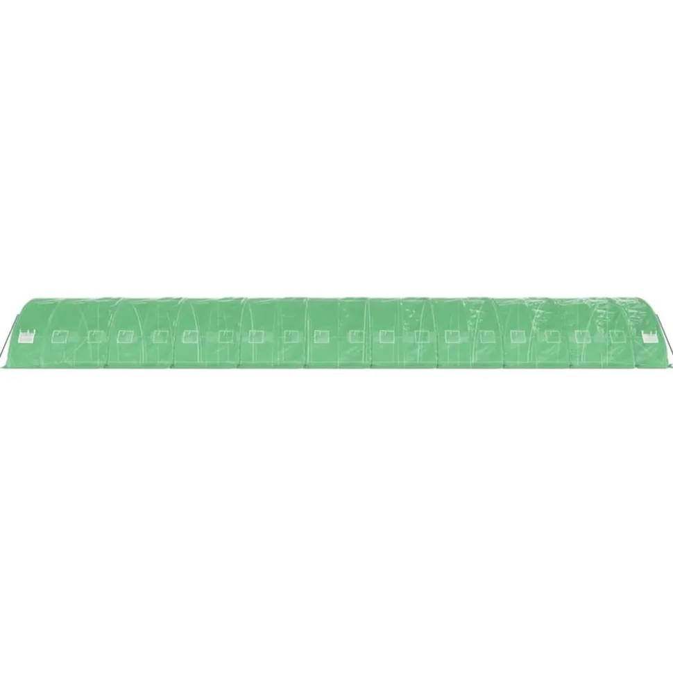 MAISON EXCLUSIVE - Serre avec cadre en acier vert 100 m² 20x5x2,3 m
