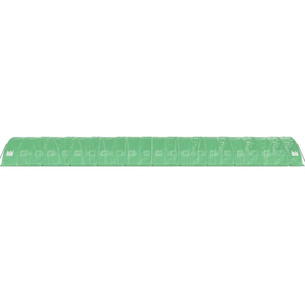 MAISON EXCLUSIVE - Serre avec cadre en acier vert 110 m² 22x5x2,3 m