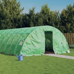 MAISON EXCLUSIVE - Serre avec cadre en acier vert 80 m² 16x5x2,3 m