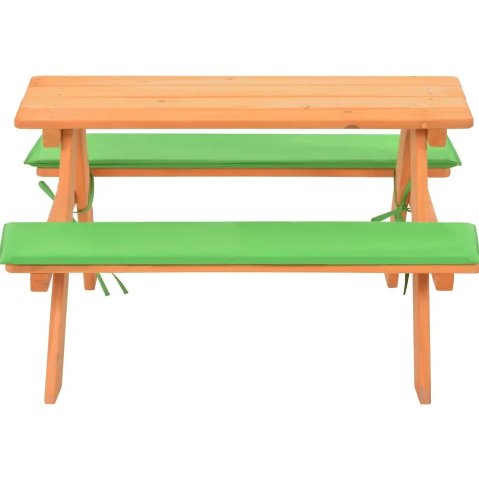 MAISON EXCLUSIVE - Table de pique-nique pour enfants avec bancs 89x79x50 cm sapin