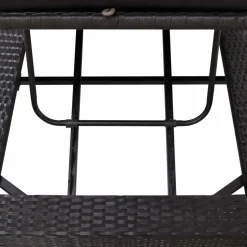 MAISON EXCLUSIVE - Transat avec coussin noir résine tressée