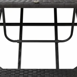 MAISON EXCLUSIVE - Transat avec coussin noir résine tressée