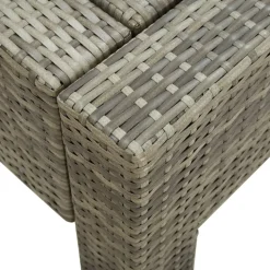 MAISON EXCLUSIVE - Transat à 2 places avec coussin gris résine tressée