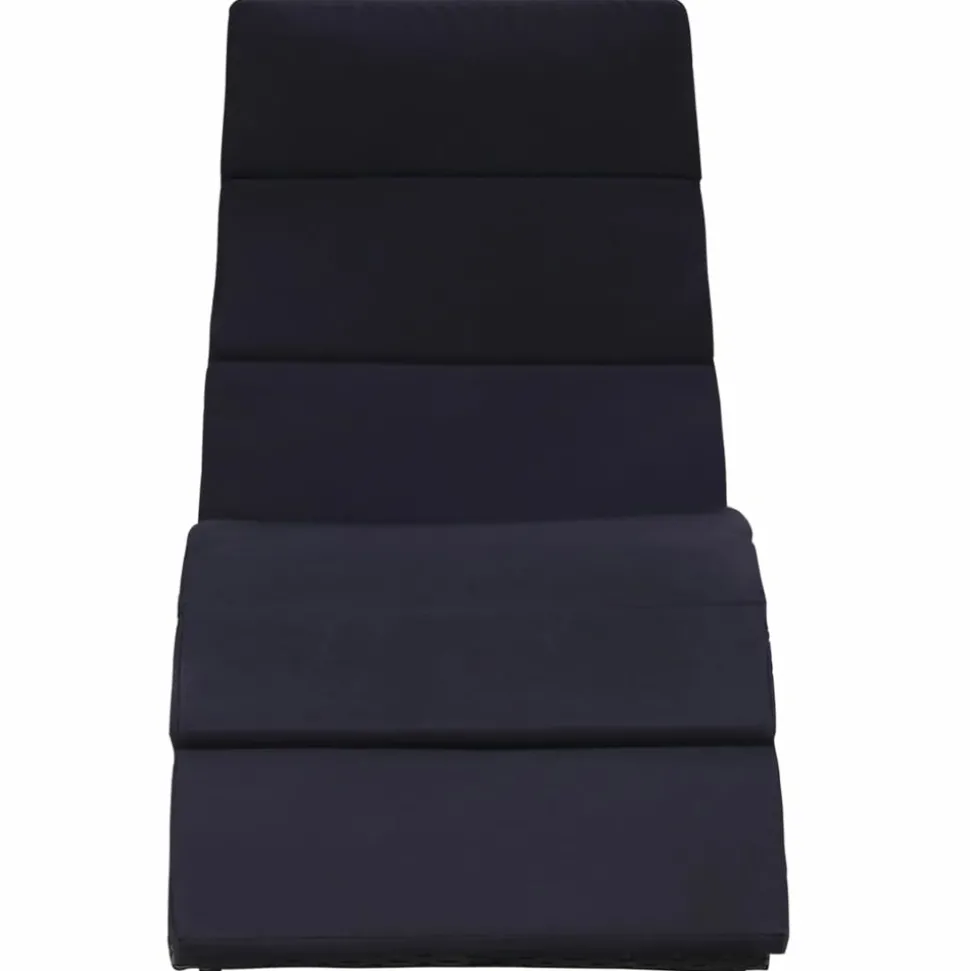 MAISON EXCLUSIVE - Transat avec coussin résine tressée noir