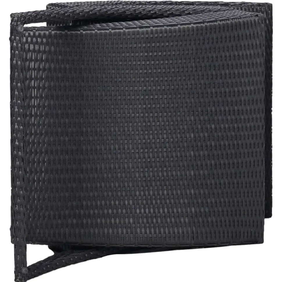 MAISON EXCLUSIVE - Transat avec coussin résine tressée noir