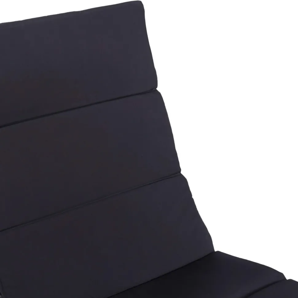 MAISON EXCLUSIVE - Transat avec coussin résine tressée noir