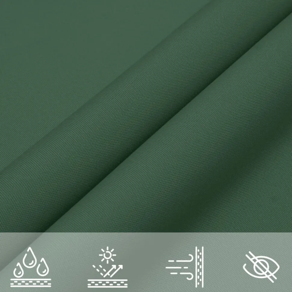 MAISON EXCLUSIVE - Voile de parasol tissu oxford rectangulaire 3x6 m vert foncé