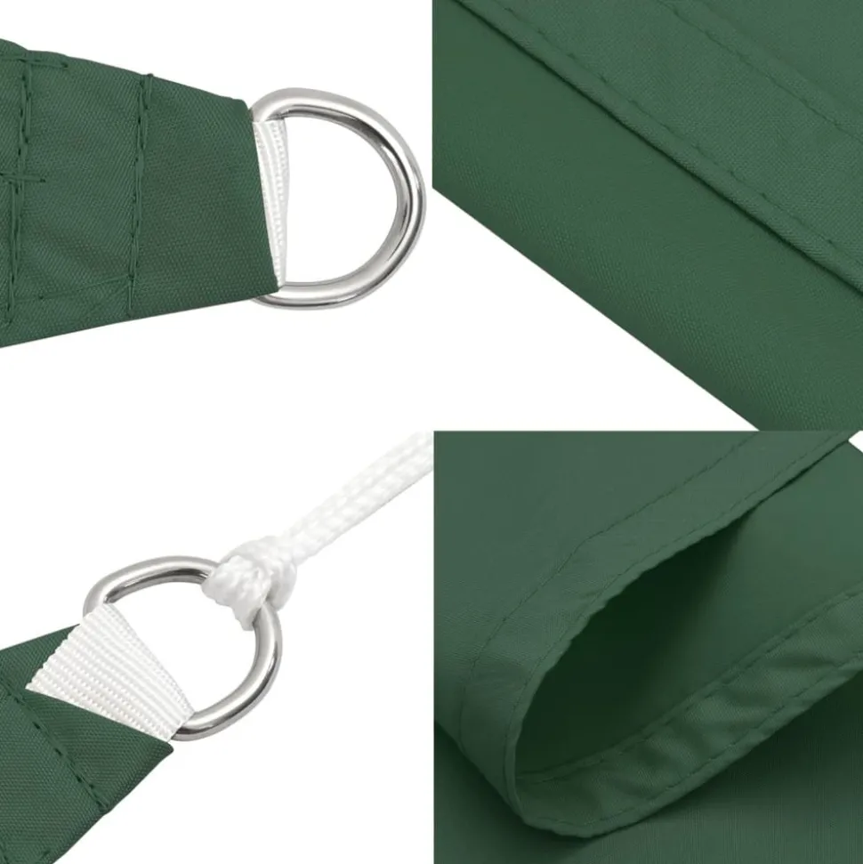 MAISON EXCLUSIVE - Voile de parasol tissu oxford rectangulaire 3x6 m vert foncé