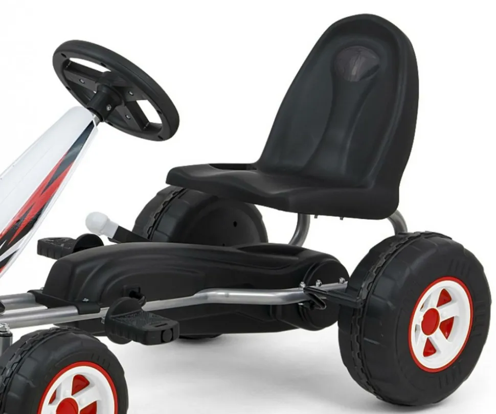 MILLY MALLY - Kart à pédales viper blanc