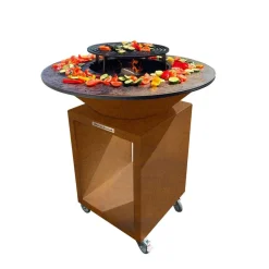 MIRICHAUD - Brasero couleur corten diamètre 95cm