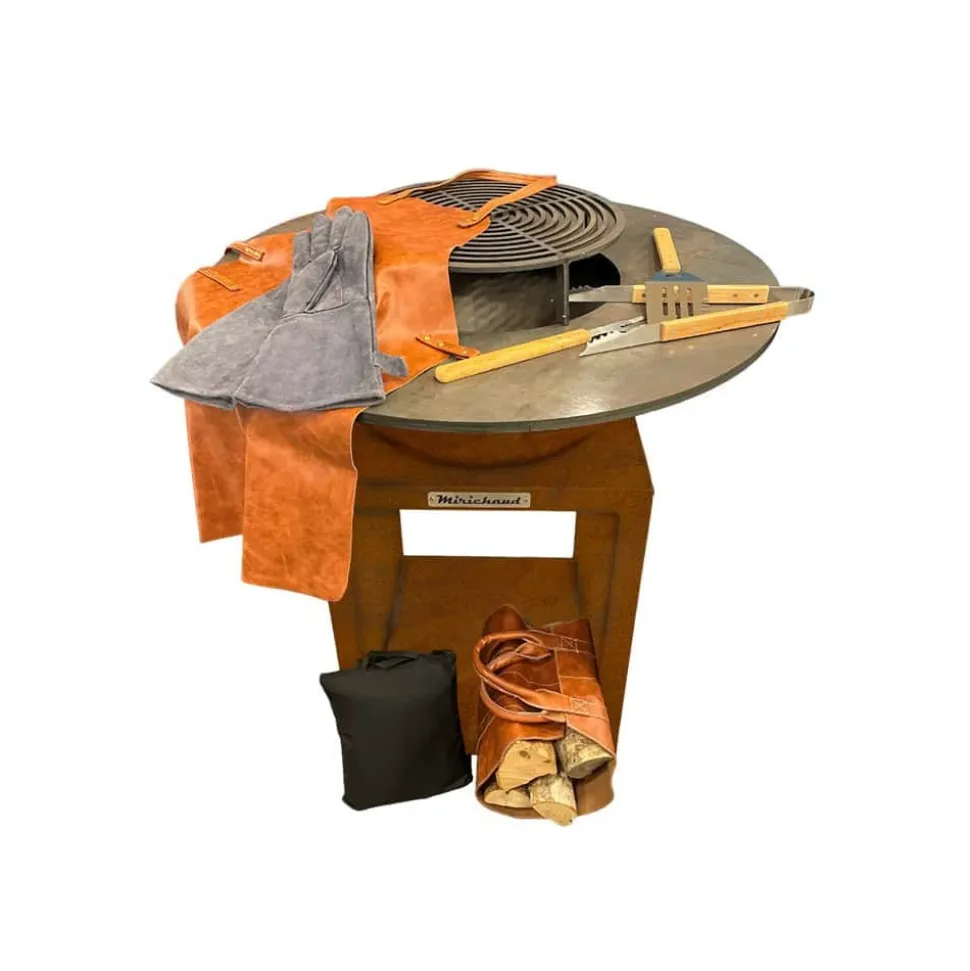 MIRICHAUD - Pack brasero de démarrage corten diamètre 95cm