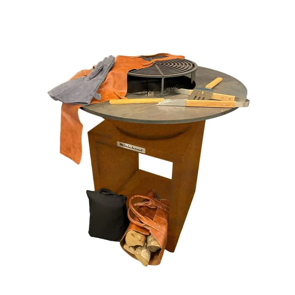 MIRICHAUD - Pack brasero de démarrage corten diamètre 95cm
