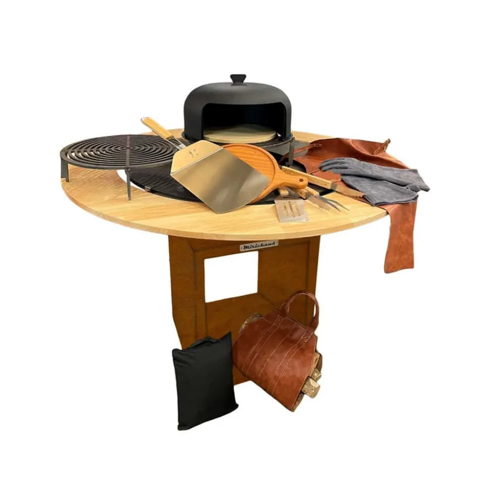 MIRICHAUD - Pack brasero indispensables corten diamètre 95cm