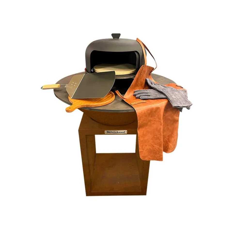MIRICHAUD - Pack brasero pizza corten diamètre 95cm