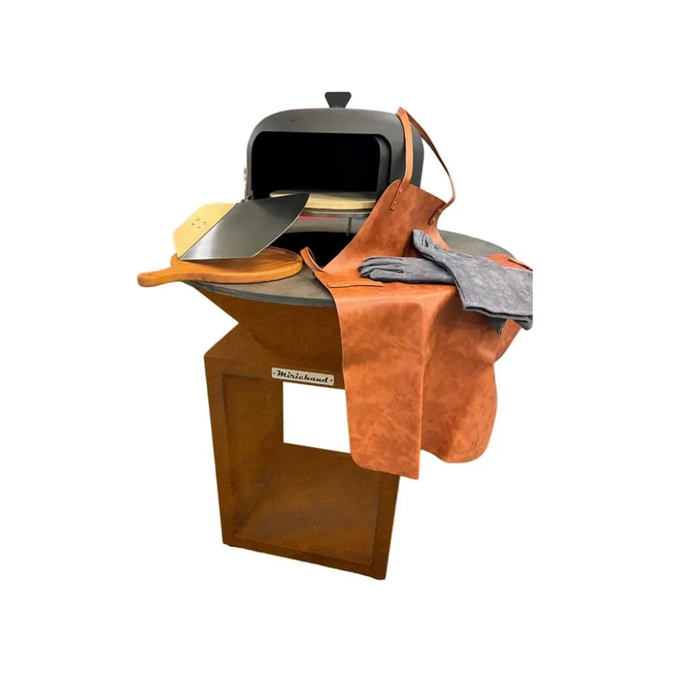 MIRICHAUD - Pack brasero pizza corten diamètre 95cm
