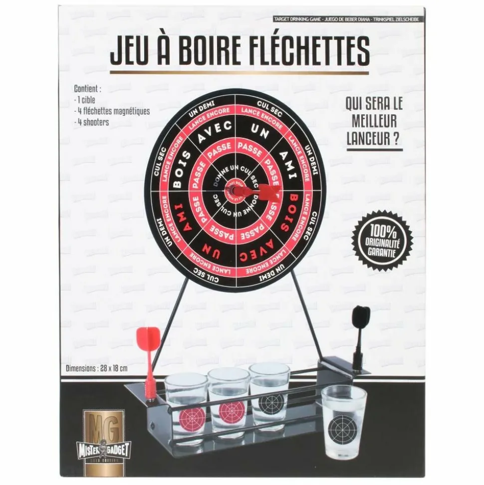 MISTER GADGET - Jeu à boire fléchettes avec cibles