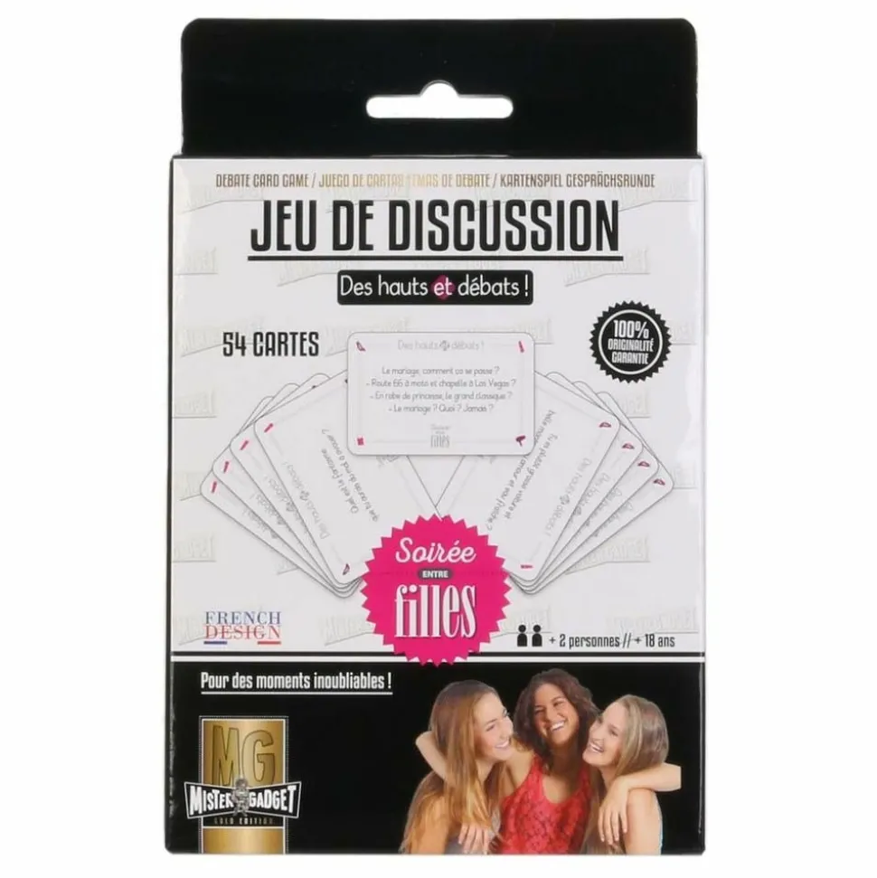 MISTER GADGET - Jeu de cartes débat soirée filles 54 cartes