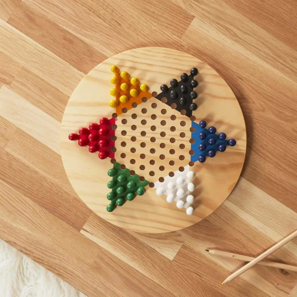 MISTER GADGET - Jeu de dames chinoises en bois