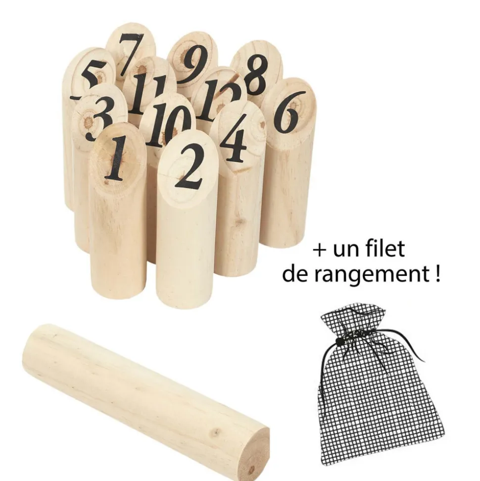 MISTER GADGET - Jeu de quilles en bois nordique