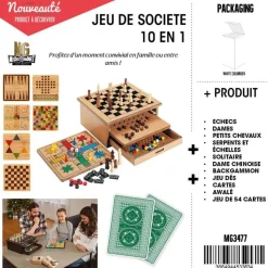 MISTER GADGET - Jeu de societé 10 en 1