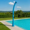 MPC - Douche solaire bleue avec reservoir 25l en polyethylene hd 226 cm