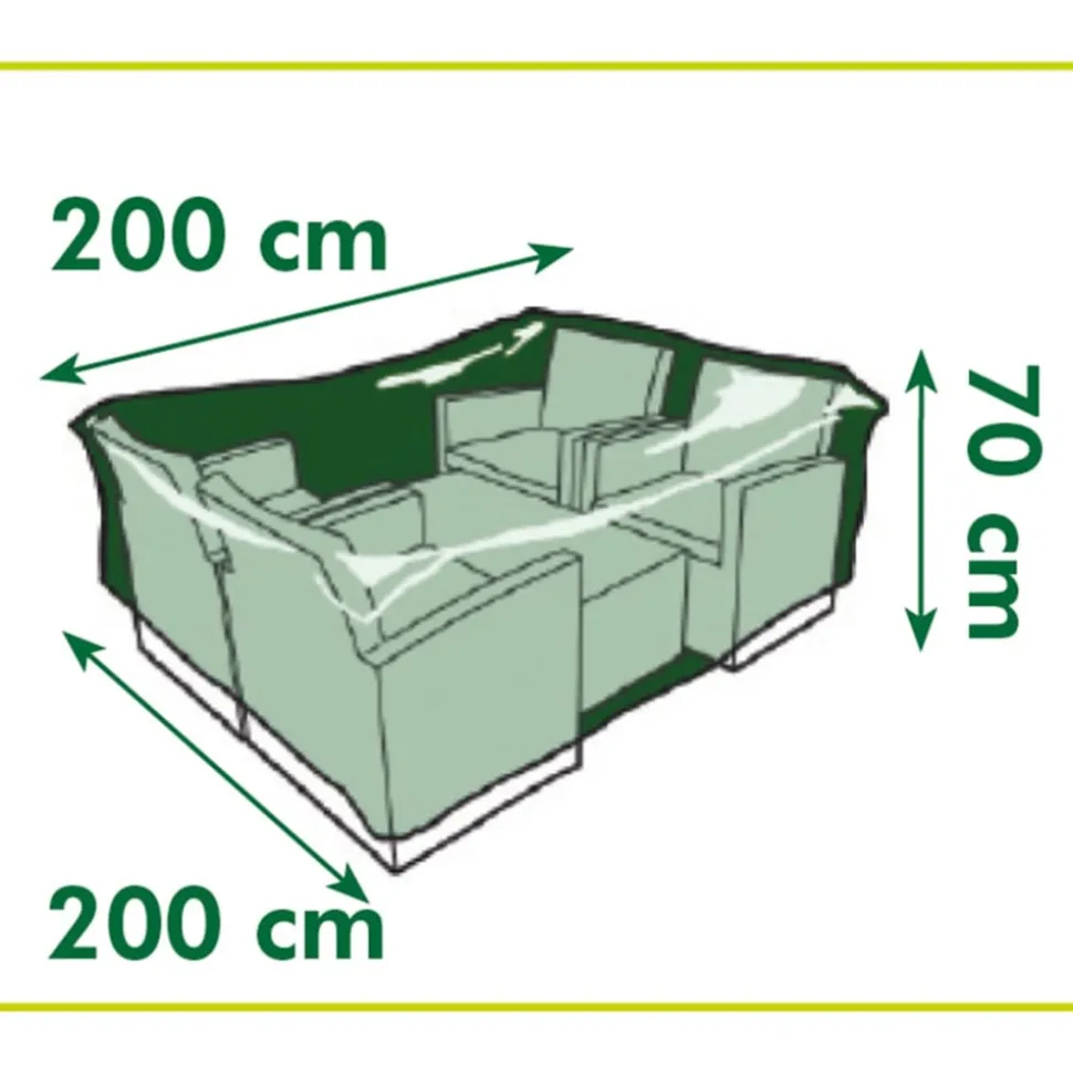NATURE - Housse de protection table basse - 200x200