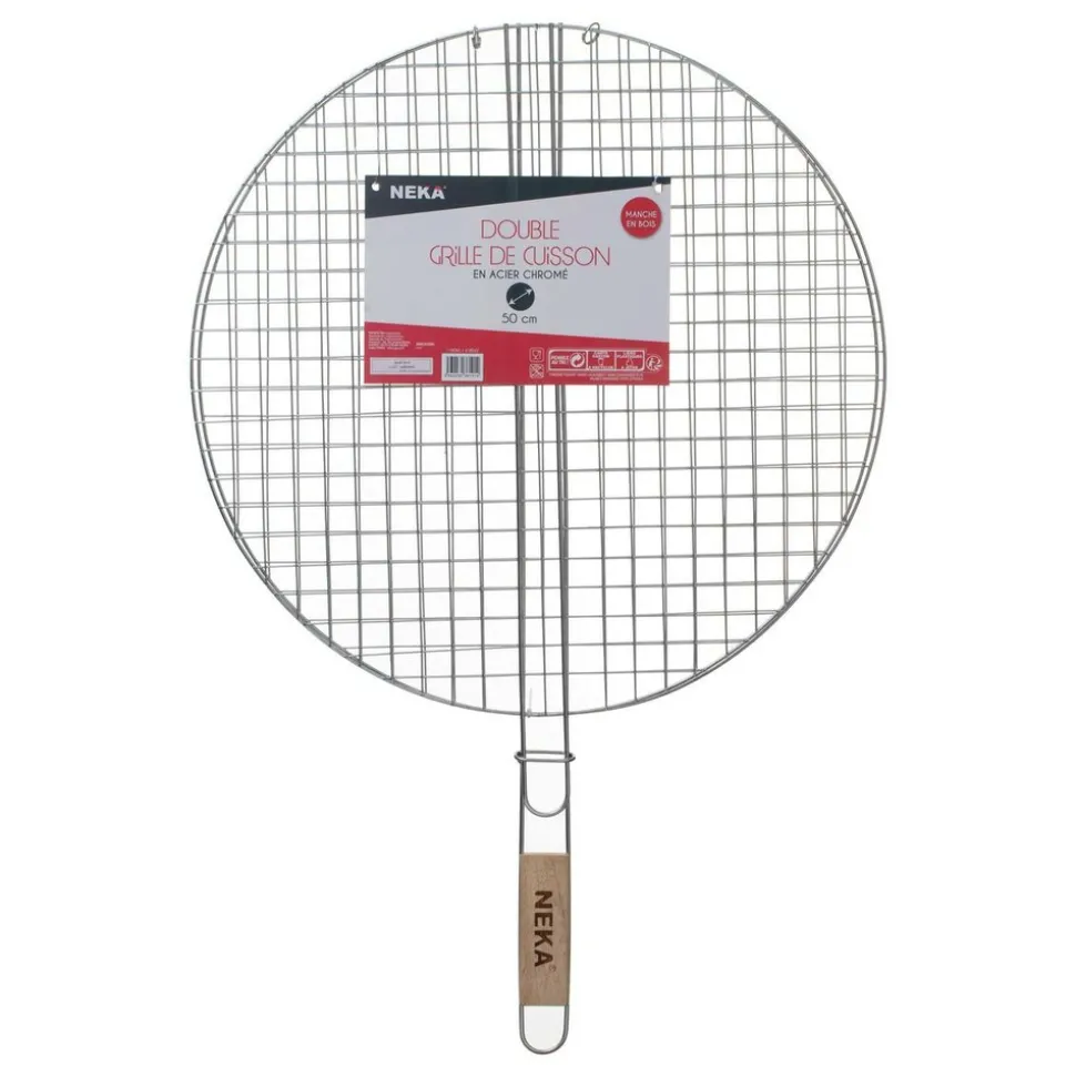 NEKA - Grille de barbecue ronde d50cm