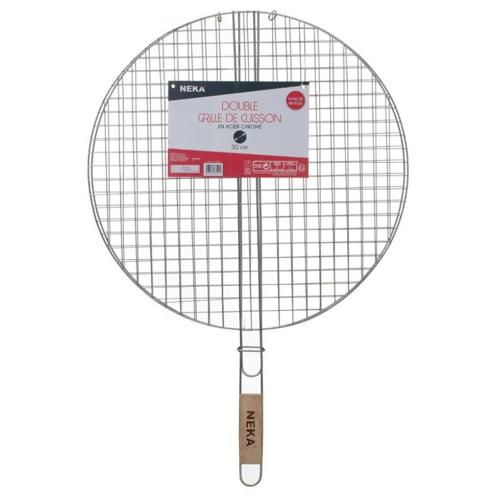 NEKA - Grille de barbecue ronde d50cm