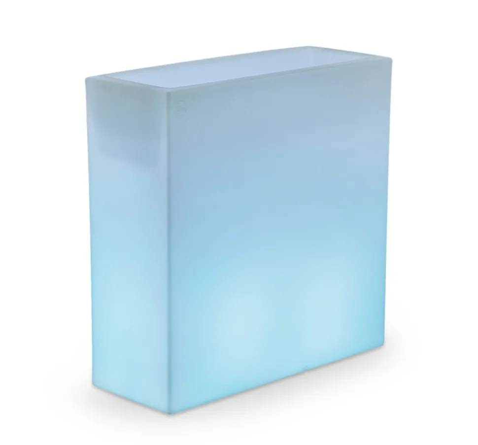 NEWGARDEN - Bac à fleurs lumineux junco 80 solaire+batterie rechargeable led rgb avec télécommande 80x32x80cm