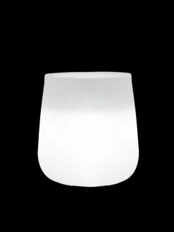 NEWGARDEN - Pot lumineux camelia 40 solaire+batterie rechargeable led rgb avec télécommande ø39x39cm