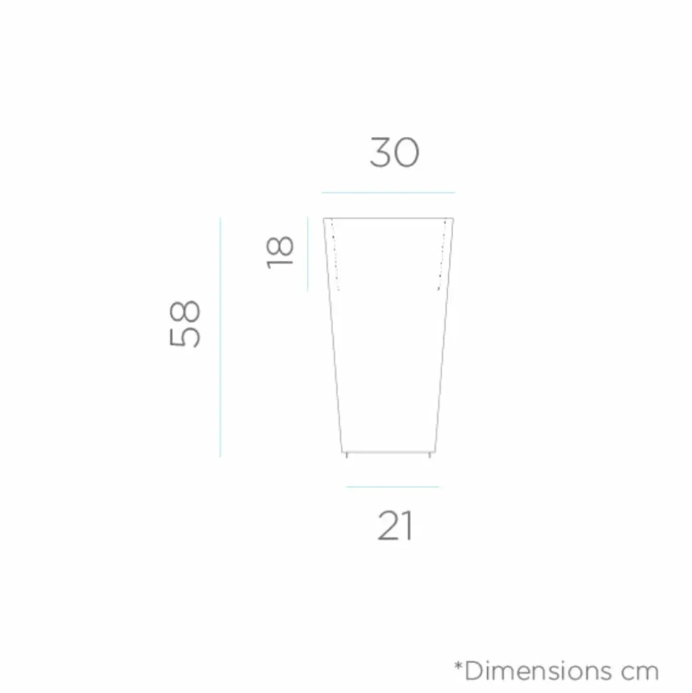 NEWGARDEN - Pot lumineux melisa 30 lumière blanche froide par câble 30x30x58cm