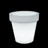NEWGARDEN - Pot rond lumineux magnolia 120 solaire+batterie rechargeable led rgb avec télécommande ø120x114cm