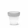 NEWGARDEN - Pot rond lumineux magnolia 60 lumière blanche froide par câble ø57x57cm