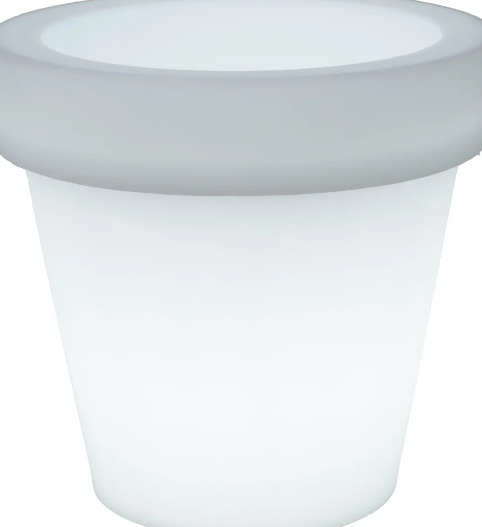 NEWGARDEN - Pot rond lumineux magnolia 120 lumière blanche froide par câble ø120x114cm