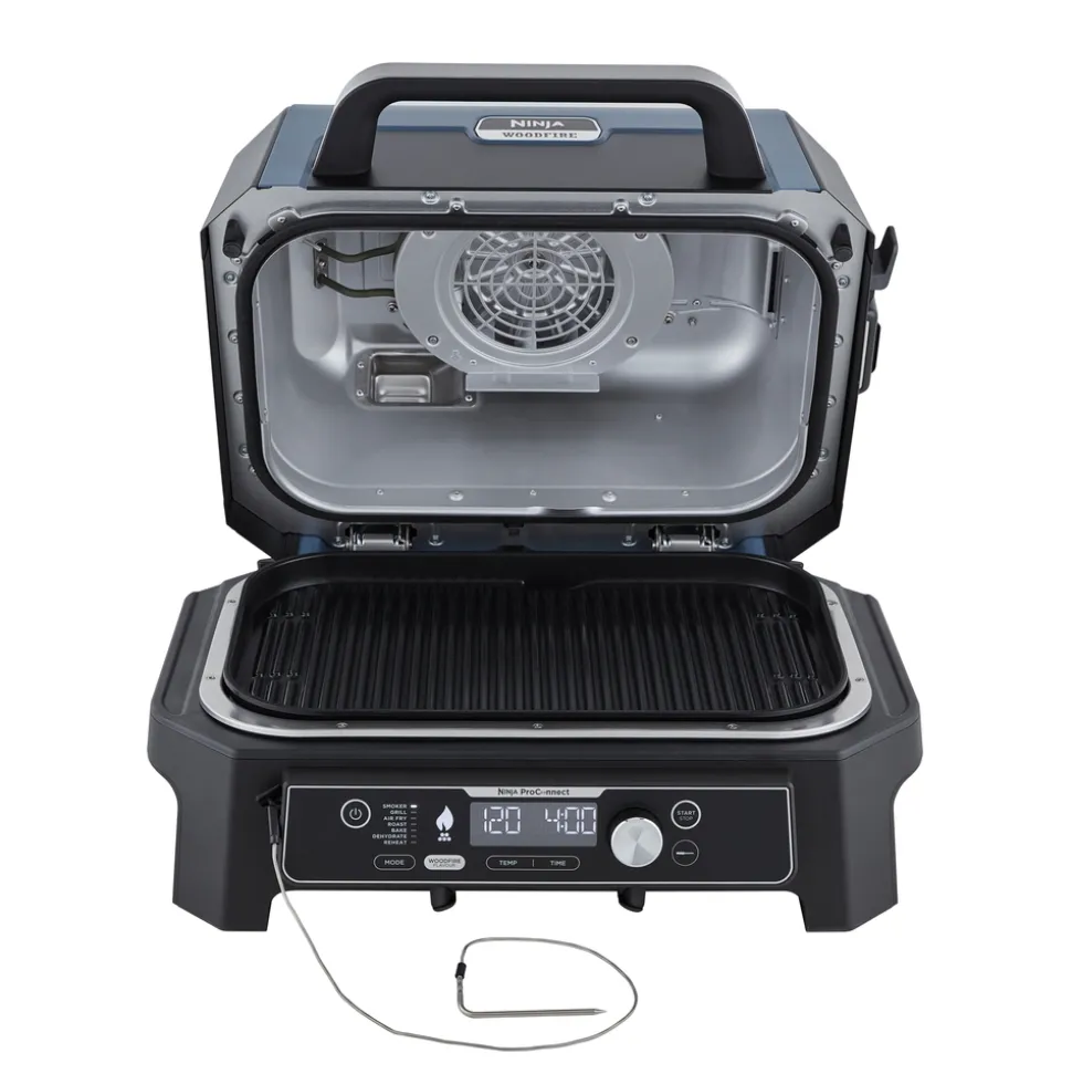 NINJA - Barbecue électrique et fumoir Woodfire Pro Connect XL OG901EU
