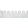 NORTENE - 4 bordures flexibles en plastique - blanc - 20x80cm