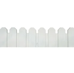 NORTENE - 4 bordures flexibles en plastique - blanc - 20x80cm