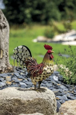 NORTENE - Coq décoratif stylisé en acier pour jardin
