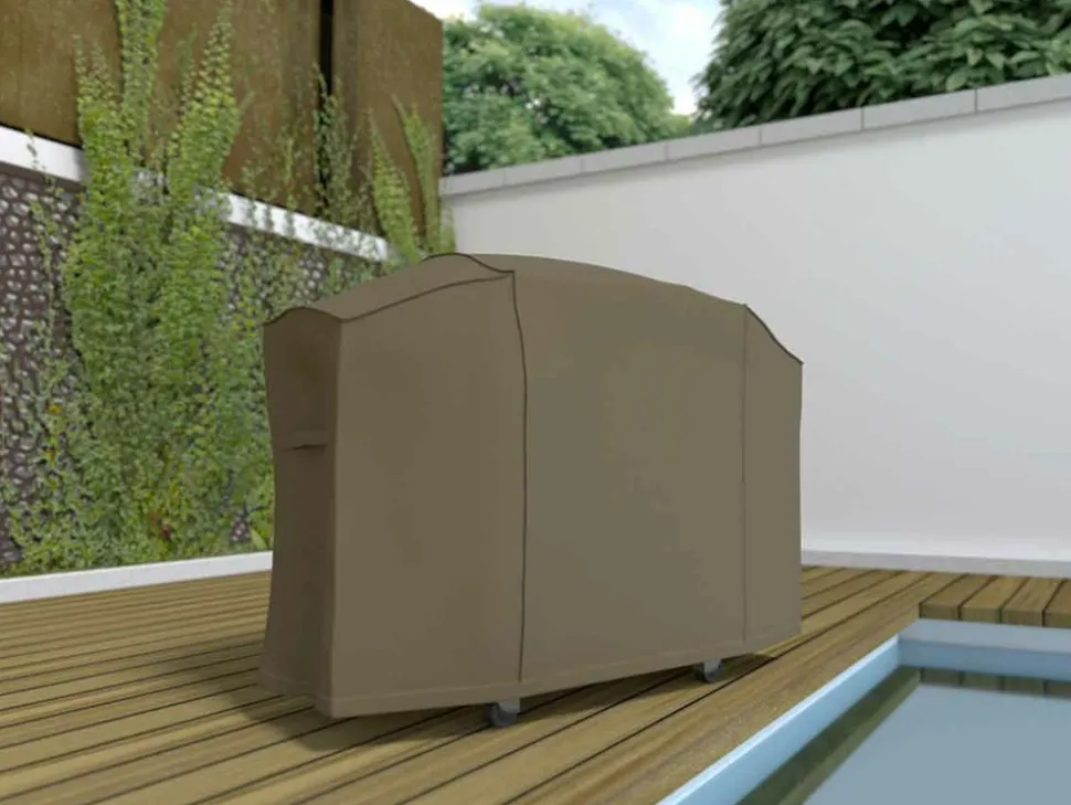 NORTENE - Housse de protection barbecue grand modèle covertop - taupe - 170 x 70 x 115 cm