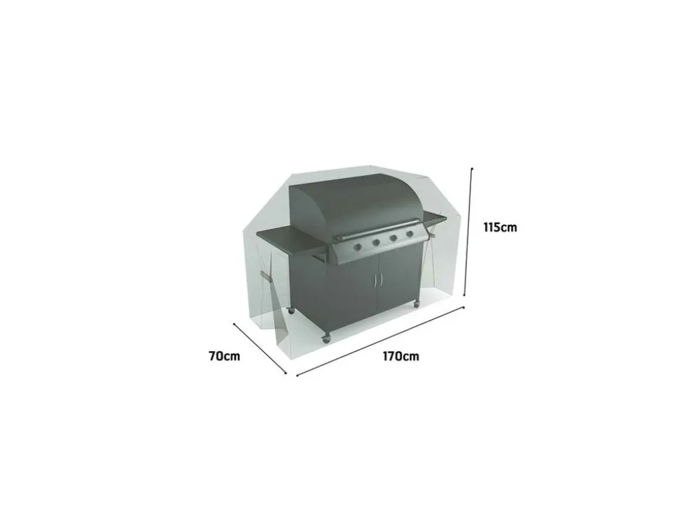 NORTENE - Housse de protection barbecue grand modèle covertop - taupe - 170 x 70 x 115 cm
