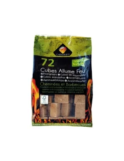 NORTH STAR - Allume feu barbecue sachet de 72 cubes cross