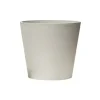 NOVAVITA - Pot de fleurs rond en plastique recyclé - gris beton 40 cm