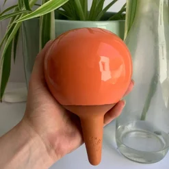Olla à planter, réserve d'eau pour irrigation, coloris pêche - 40cl