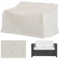 OUTSUNNY - Housse mobilier de jardin beige - L140xl84xH56-94cm